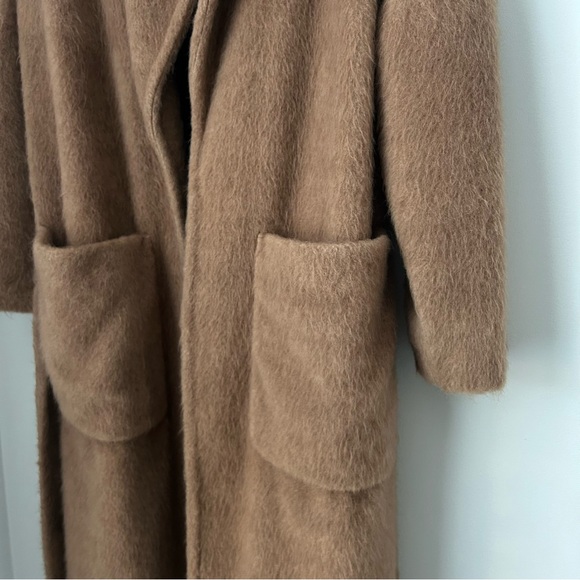 Zara Fuzzy Belted Robe Coat - Picture 8 of 10